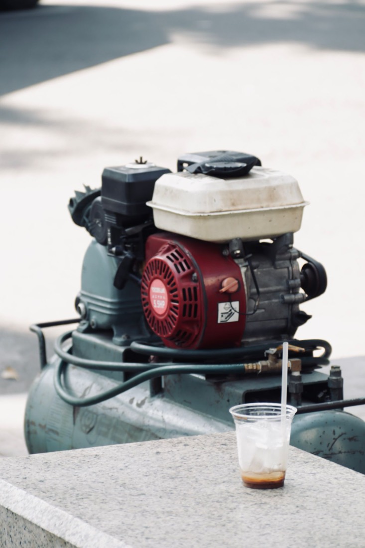 Equipment staged on site